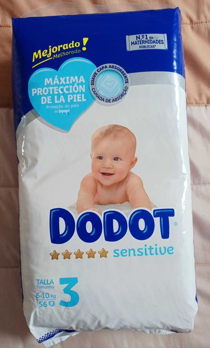 Fraldas Dodot sensitive 1 Longroiva • OLX Portugal