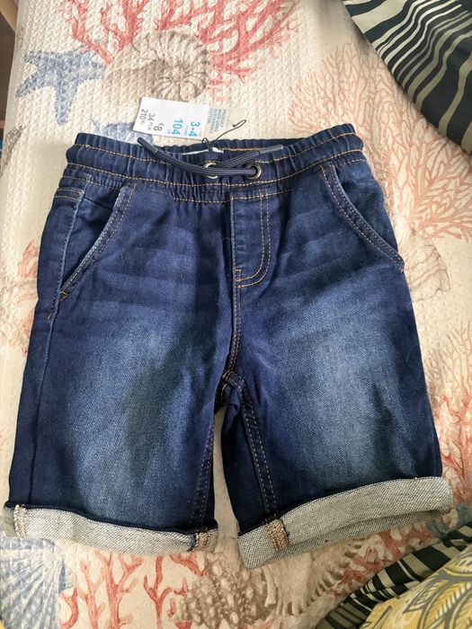 Spodenki jeansowe chłopięce 104 primark
