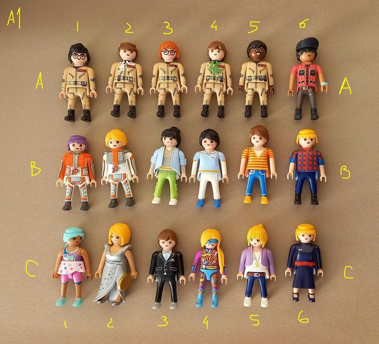 playmobil 128 figuras variadas - adultos