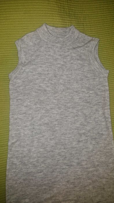 Vestido de Lã Cinzento Unit Tamanho M