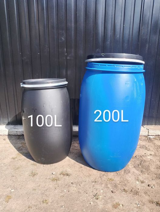 beczka beczki 200l pojemnik kosz zbiornik rozne wymiary i pojemnosci 100litrow 60litrow