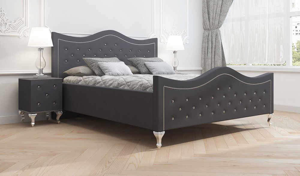 Łóżko tapicerowane  LUDWIK 120x200, 140x200, 160x200, 180x200, 200x200