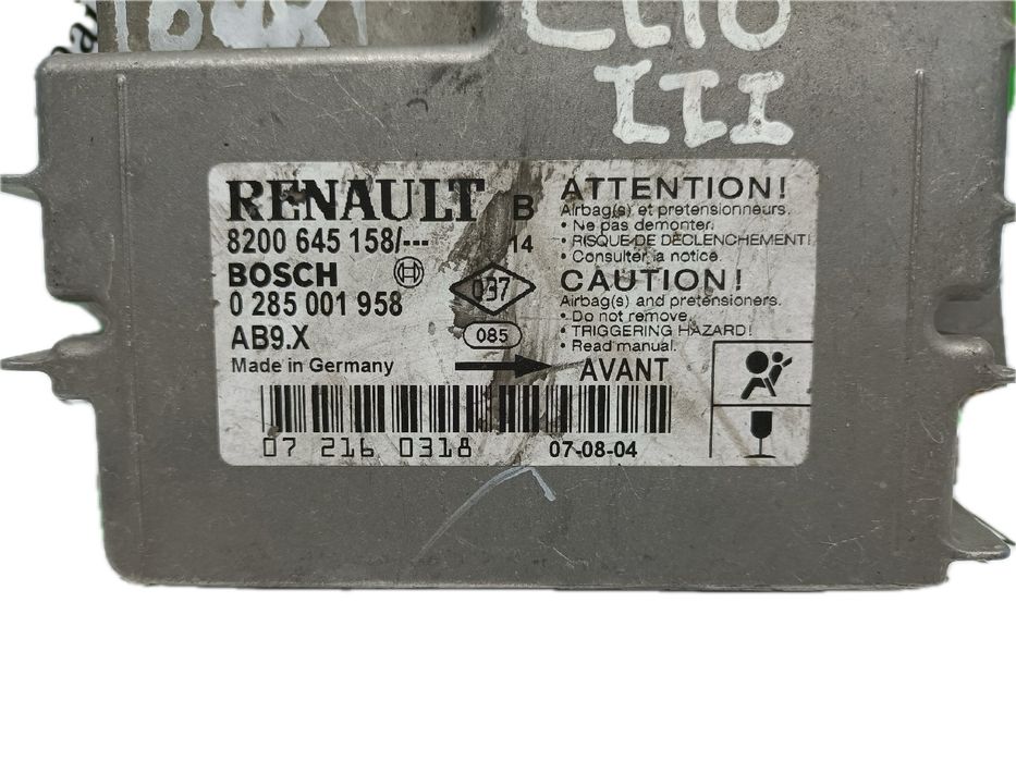 Centralina airbag RENAULT Clio III (BR0/1, CR0/1)