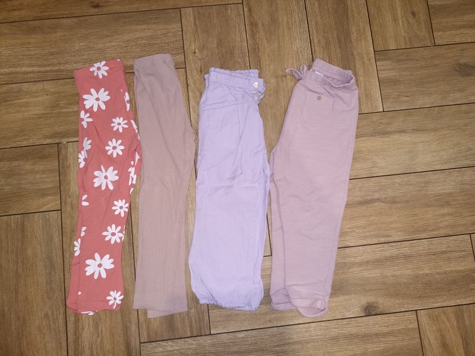 Zestaw spodni i legginsów 104 h&m zara