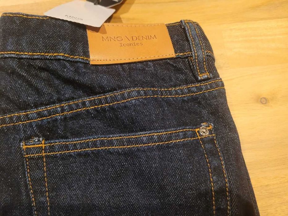 MANGO nowa dżinsowa spódnica mini L bawełna jeansowa, z metką