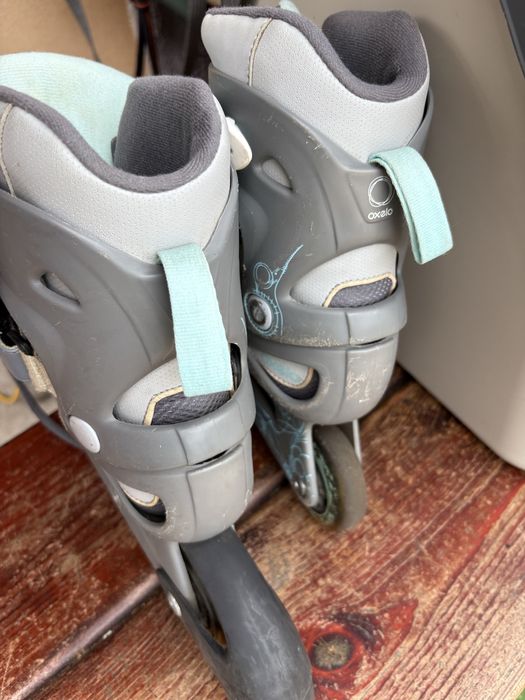 Rolki Oxelo rozm 38 szaro błękitne