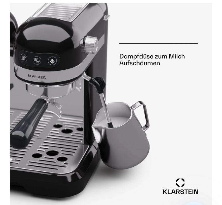 Кофемашина Klarstein Bella Café для эспрессо с кофемолкой