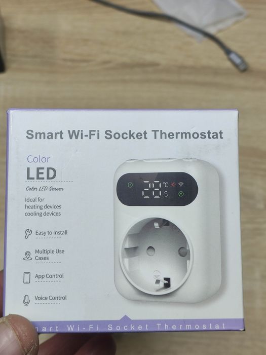 Розумний термостат з Wi-Fi розеткою 16 А EZAIOT TP3w  для регулювання