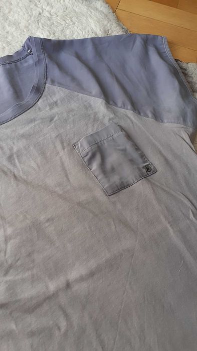 szara koszulka t-shirt męski na lato