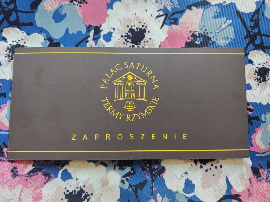 Zaproszenie VIP do Pałacu Saturna - Termy Rzymskie w Czeladzi