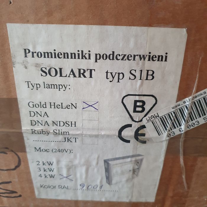 promiennik podczerwieni SOLART 4kw