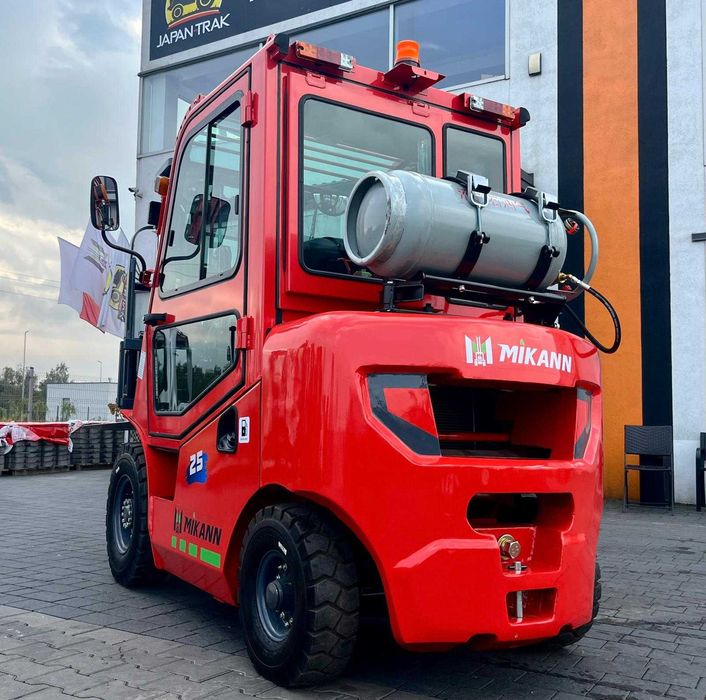 Wózek Widłowy 2,5T MIKANN, Maszt 4.5m,Triplex, Benzyna-Gaz, Japan Trak