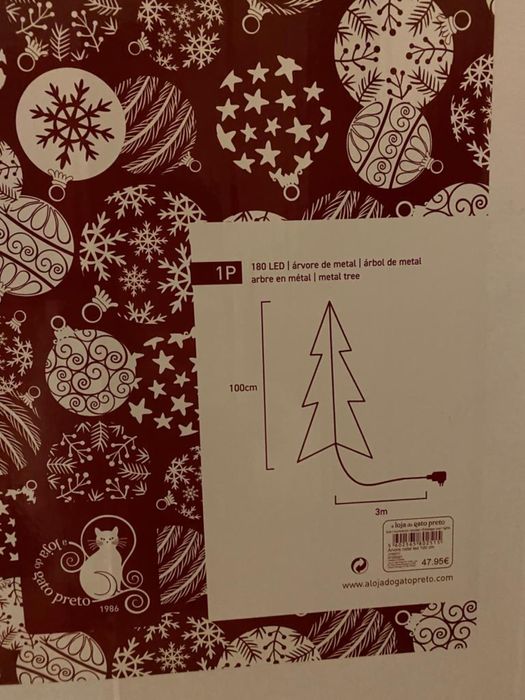 Árvore de Natal com luz