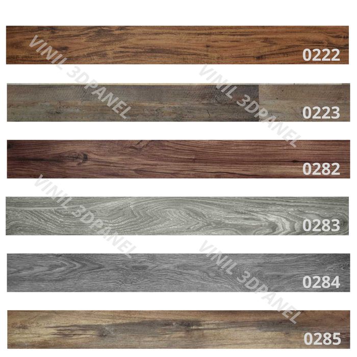 Вінілова самоклеюча вологостійка плитка під ламінат для стін і підлоги