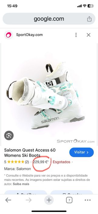 Botas ski senhora T42 Salomon Quest Access 60 W