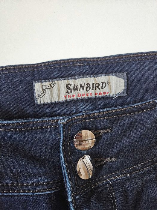Bawełniane spodnie jeansowe jeansy Sunbird 30