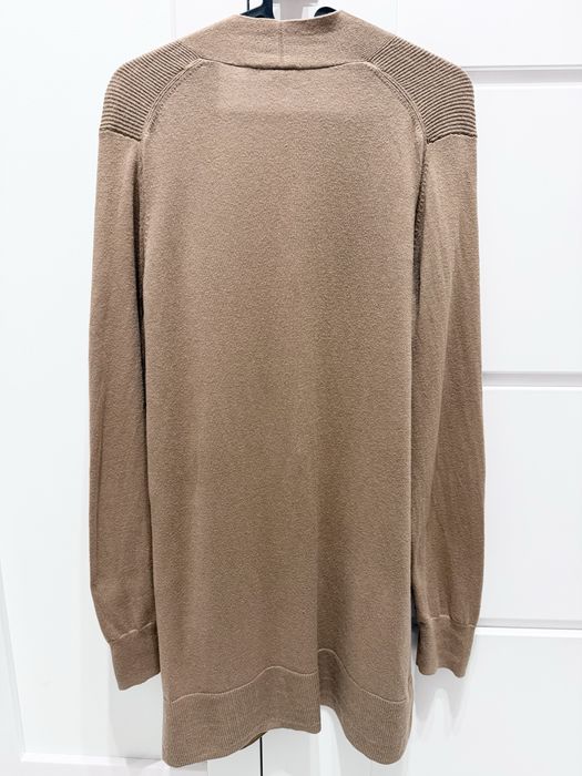 Kardigan sweter beżowy camelowy 55% bawełna GAP