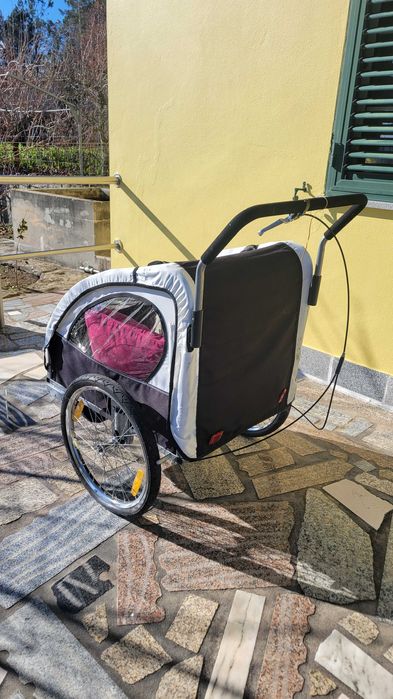 Reboque, atrelado, carrinho até 2 crianças - Bicicleta ou Empurrar