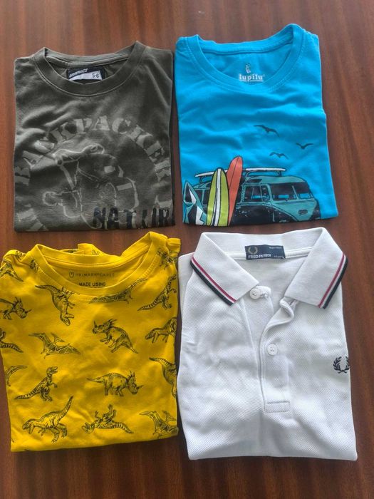 Camisolas manga curta criança