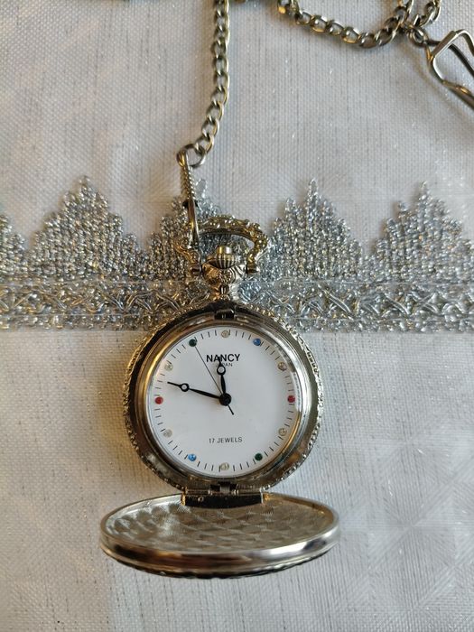 Zegarek kieszonkowy Nancy Japan kolorowe kamienie