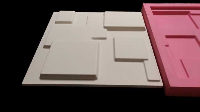 Molde 3d em Silicone Mosaico liso