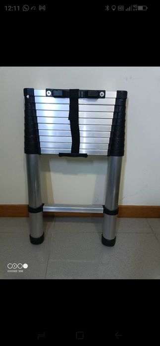escada em alumínio telescópica 3m, escada extensível