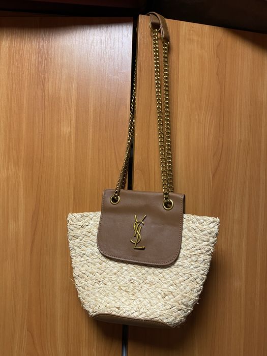 torebka torebeczka słomiana koszyk ysl saint laurent letnia