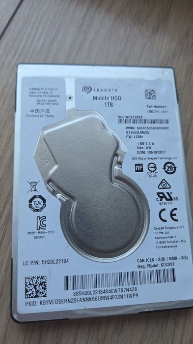 Dysk Segate 1TB Mobile HDD
