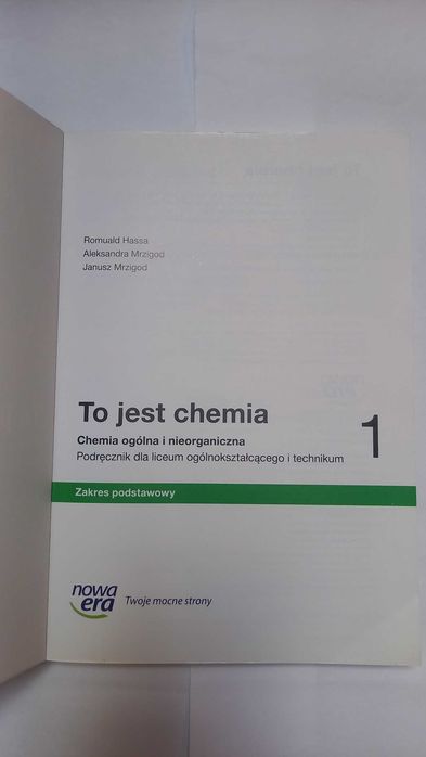 To jest chemia 1 Podręcznik zakres podstawowy
