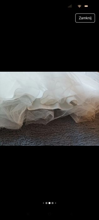 Sukienka chrzest elegancka niemowlęca