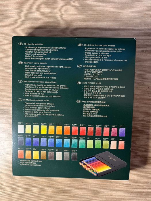Kredki 36 kolorów Faber-Castell + Gratis 2 blendery Caran D'Ache