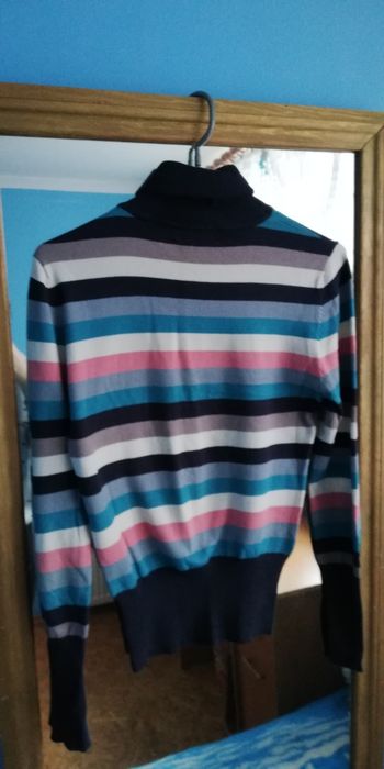 Sweter golf w paski