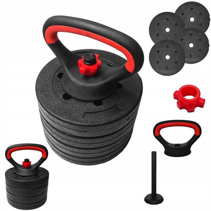 KETTLEBELL BITUMICZNY 10 KG Regulowany hantle kettel kettla kula