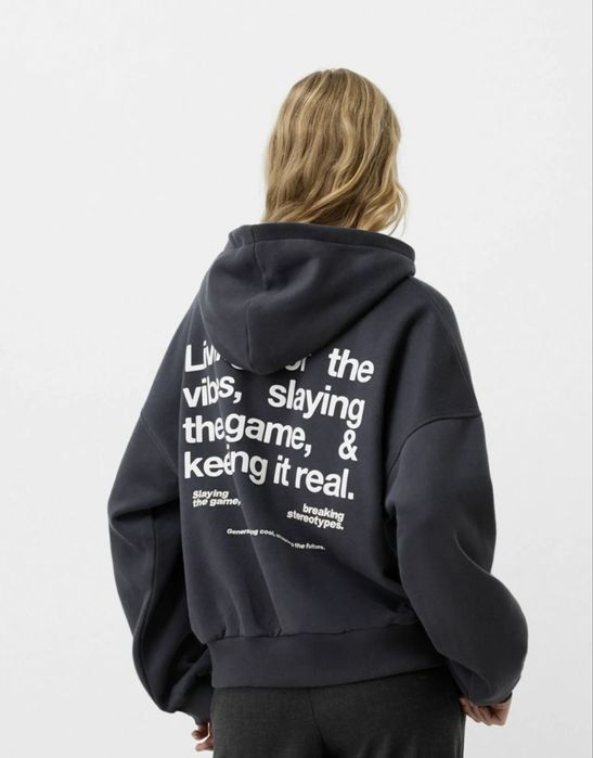 Худі Bershka на флісі S