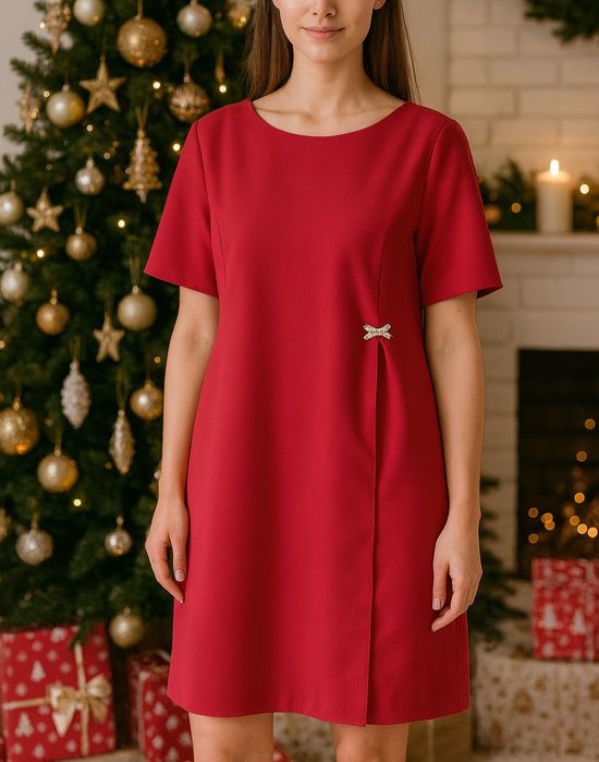 Sukienka damska na święta rozmiar 40 kolor fuksja