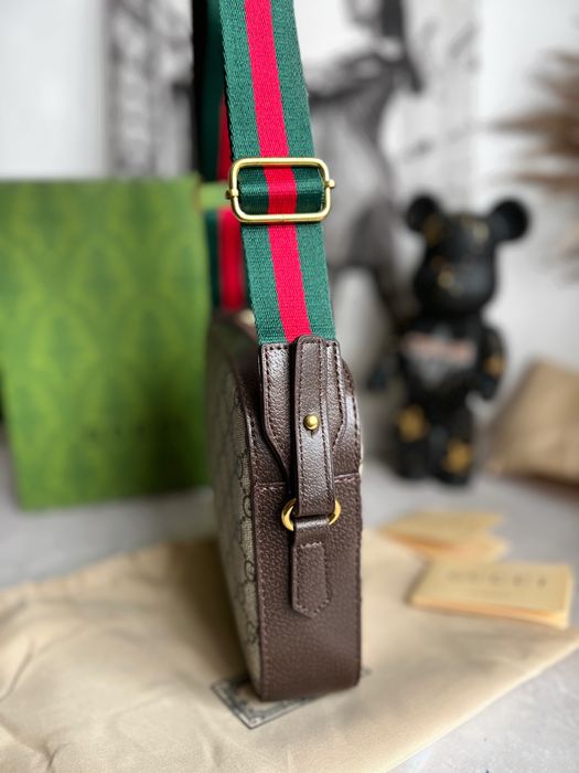 Сумка чоловіча жіноча Gucci гуччи гучі GG месенджер мужская шкіра кожа
