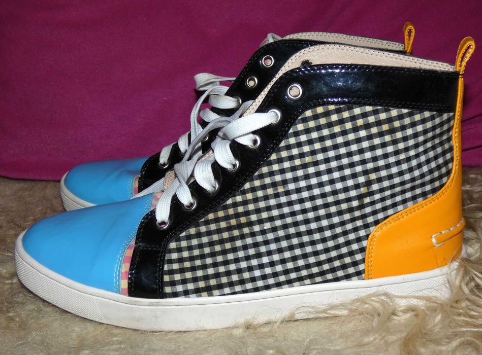 Эксклюзивные кеды Christian Louboutin Louis в ярком ретро-стиле - оригинал 42р