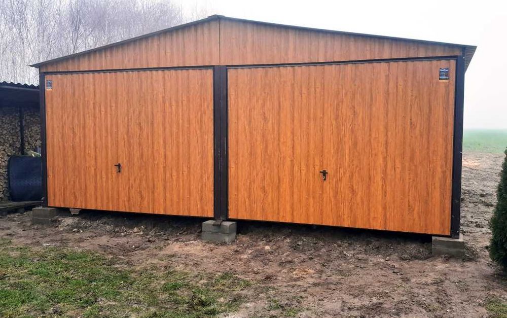 Garaż blaszany 6x6 ocynk