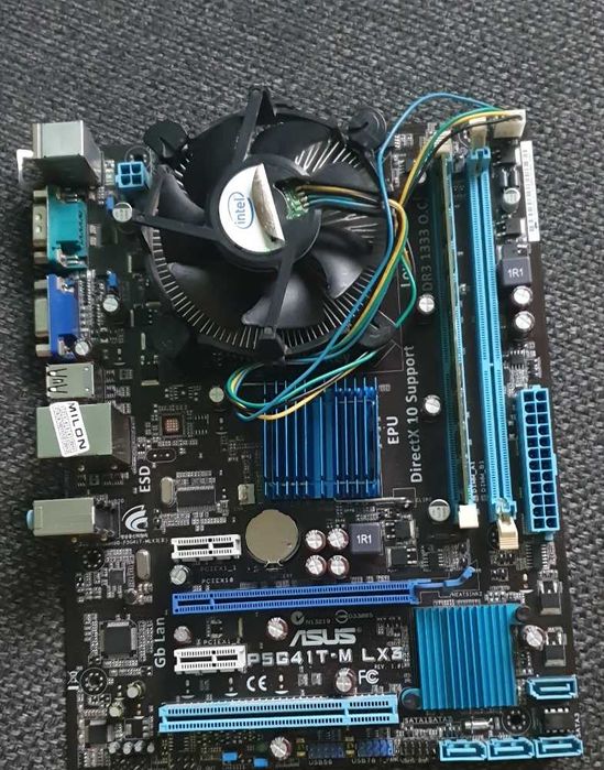 Retro PC Windows XP + Monitor Dell + Zestaw części LGA775 DDR3
