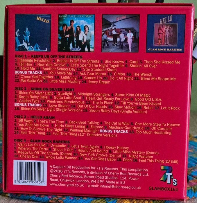 4CD HELLO - THE ALBUMS. Glam Rock 70 s UK. Rarytas.