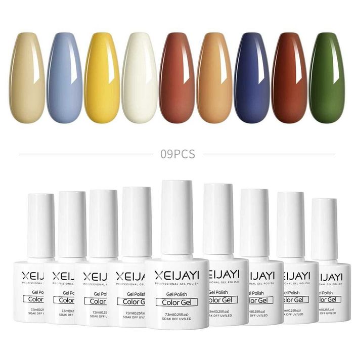 conjunto de vernizes de gel novos