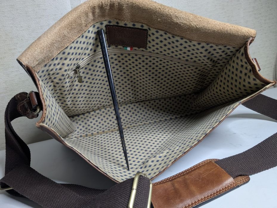 Сумка чоловіча JOHN LEWIS, Italy. Натуральна шкіра.