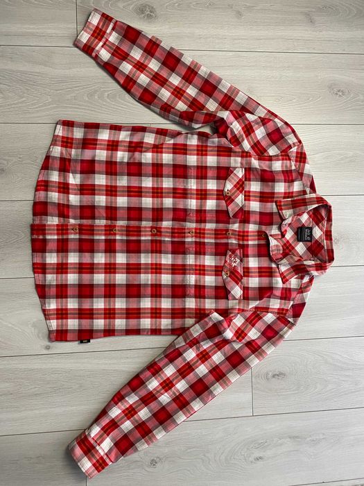 JACK WOLFSKIN r.M oryginalna koszula męska w kratę stan BDB jak nowa