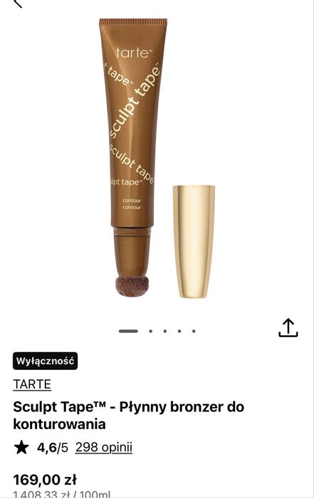 TARTE Płynny bronzer do konturowania