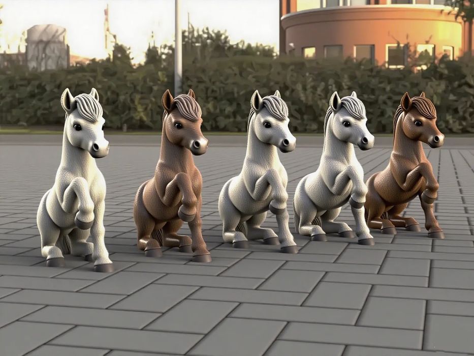 Boneco BabyBus - Bailongma (Cavalo Branco)