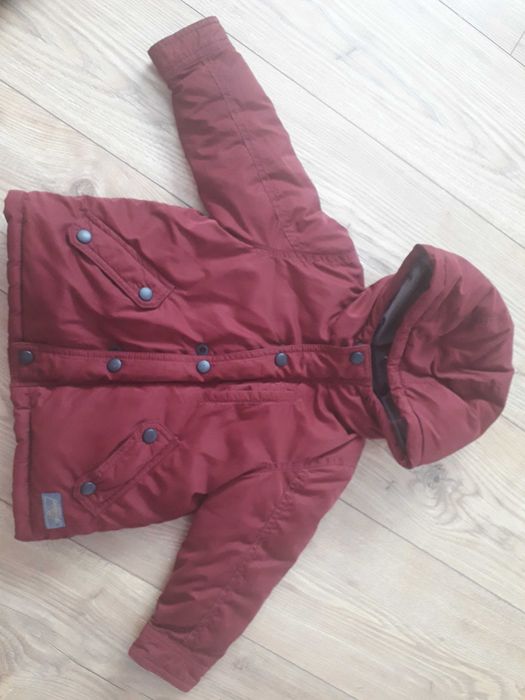 Kurtka zimowa bordowa Zara Baby chłopiec 92