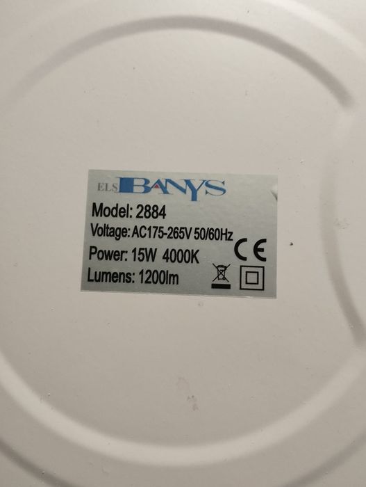 Lãmpada  painéis led 22cm .