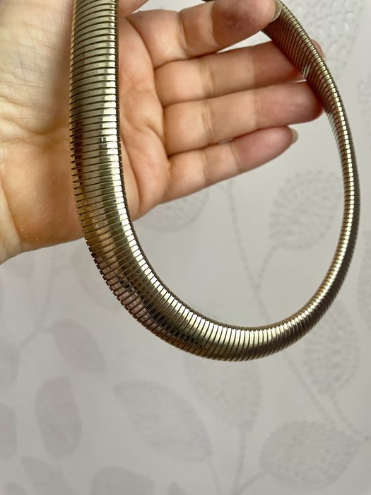 Вінтажне кольє чокер омега широке золотисте американський вінтаж