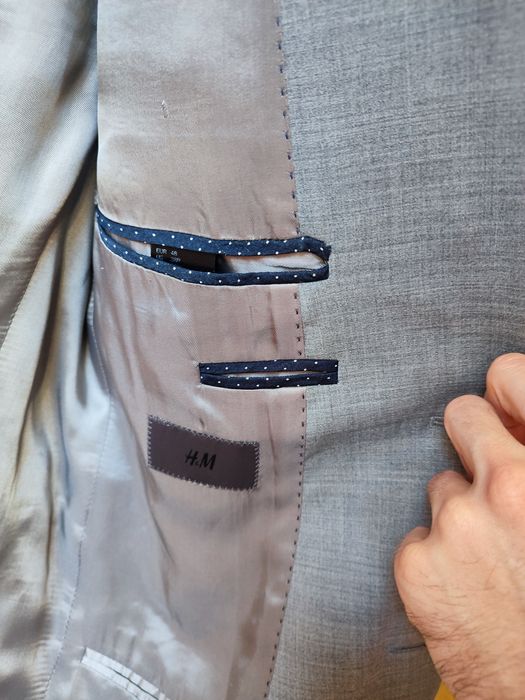 Piękna szara marynarka męska H&M rozmiar 38