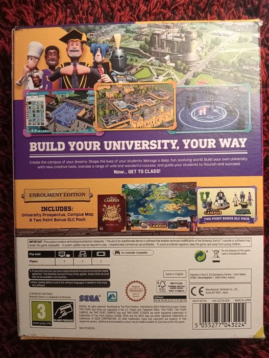 Vendo jogo two point campus enrolement edition switch